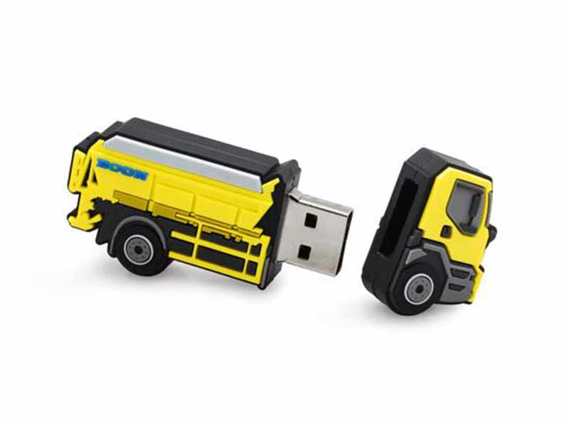 PVC rubber Custom 3D Cargo Trucks usb drives promotion gift