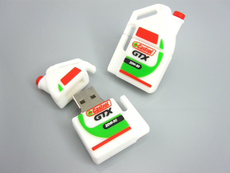 Customized bottle shape USB Flash Drive PVC USB gift