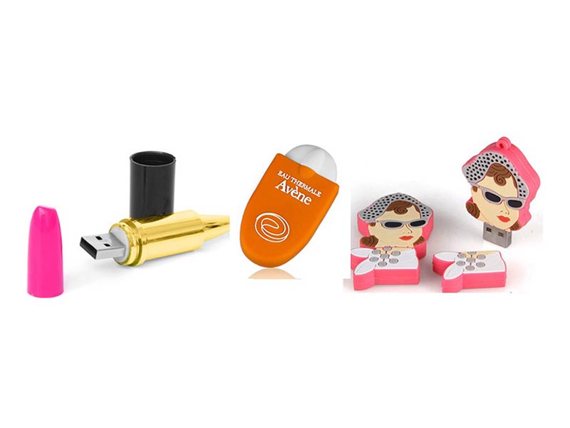 cosmetics industry custom pvc flash drive usb stick 4gb 8GB