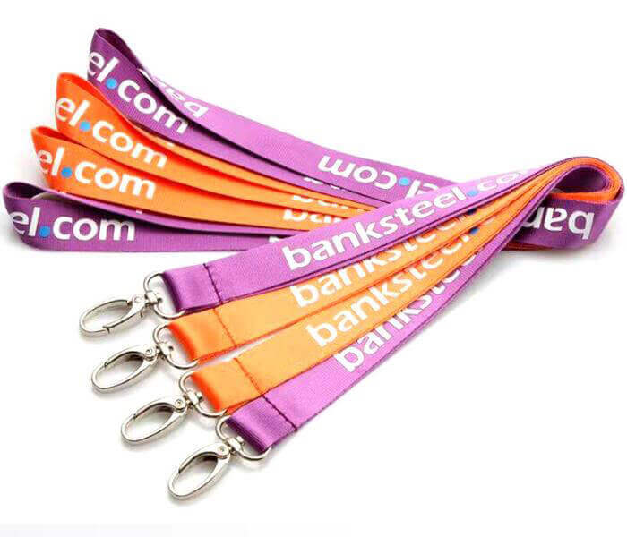 hot sale flat polyester eco-friendly laynards with logo customized